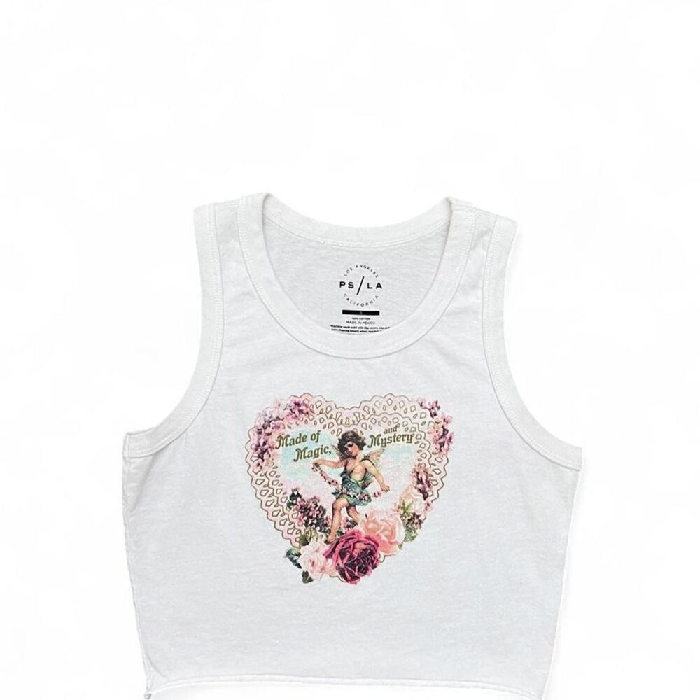Vintage Inspired Graphic Tank Top Women's Size Small